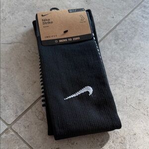 Nike Strike Black and White Athletic Socks